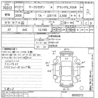 Toyota MARK II лот № 70312 оценка R  с аукциона в Японии 10