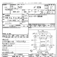 Honda LIFE лот № 1036 оценка R  с аукциона в Японии 7
