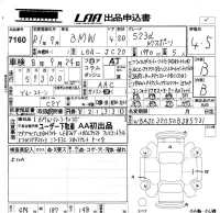 BMW 5-Series лот № 7160 оценка 4.5  с аукциона в Японии 5