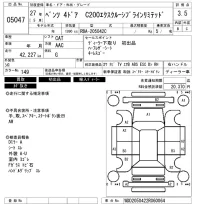 Mercedes-Benz C CLASS лот № 5047 оценка 3.5  с аукциона в Японии 6