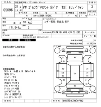 Volkswagen GOLF VARIANT лот № 5096 оценка 3  с аукциона в Японии 5