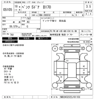 Mercedes-Benz B CLASS лот № 5105 оценка 3.5  с аукциона в Японии 5