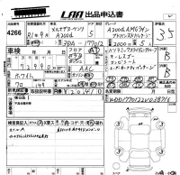 Mercedes-Benz A CLASS лот № 4266 оценка 3.5  с аукциона в Японии 2