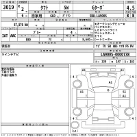 Daihatsu TAFT лот № 3019 оценка 4.5  с аукциона в Японии 2