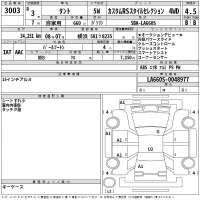 Daihatsu TANTO лот № 3003 оценка 4.5  с аукциона в Японии 2