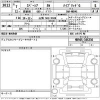 Suzuki SPACIA лот № 3012 оценка S  с аукциона в Японии 2