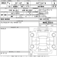 Suzuki SPACIA лот № 3013 оценка S  с аукциона в Японии 2