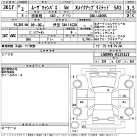 Daihatsu MOVE CANBUS лот № 3017 оценка 3.5  с аукциона в Японии 2
