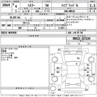 Suzuki HUSTLER лот № 3064 оценка 3.5  с аукциона в Японии 2