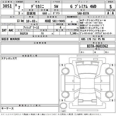 Mitsubishi DELICA MINI  с аукциона в Японии