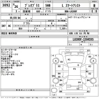 Subaru PLEO PLUS лот № 3092 оценка R  с аукциона в Японии 2