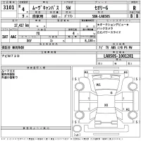 Daihatsu MOVE CANBUS лот № 3101 оценка R  с аукциона в Японии 2