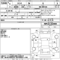 Toyota SIENTA лот № 72048 оценка 3  с аукциона в Японии 2