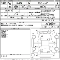 Honda N BOX лот № 3099 оценка 4  с аукциона в Японии 2