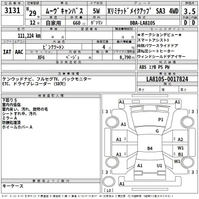 Daihatsu MOVE CANBUS  с аукциона в Японии
