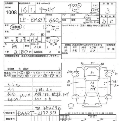 Suzuki CARRY TRUCK  с аукциона в Японии