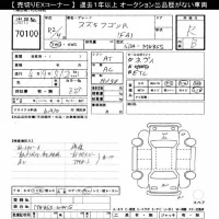 Suzuki WAGON R лот № 70100 оценка R  с аукциона в Японии 7