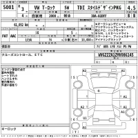 Volkswagen T-ROC лот № 5001 оценка 4.5  с аукциона в Японии 2