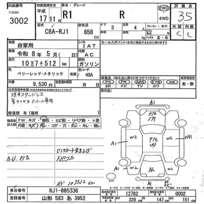 Subaru R1  с аукциона в Японии
