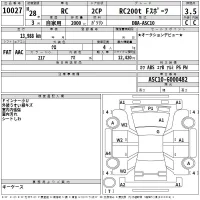 Lexus RC лот № 10027 оценка 3.5  с аукциона в Японии 2