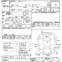 Subaru SAMBAR лот № 3016 оценка 2  с аукциона в Японии 3