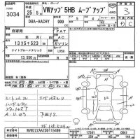 Volkswagen UP лот № 3034 оценка 3  с аукциона в Японии 3