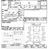 Daihatsu MIRA E S лот № 3047 оценка 3  с аукциона в Японии 3