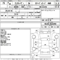 Toyota FJ CRUISER лот № 75 оценка 3.5  с аукциона в Японии 2