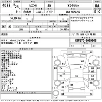 Toyota SIENTA лот № 4077 оценка RA  с аукциона в Японии 2
