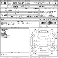 BMW 7-Series лот № 5101 оценка 3  с аукциона в Японии 2