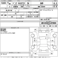 Mercedes-Benz GLA CLASS лот № 5103 оценка 4.5  с аукциона в Японии 2