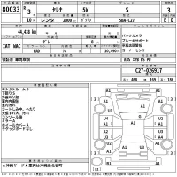Nissan SERENA лот № 80033 оценка 3  с аукциона в Японии 2