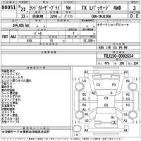 Toyota LAND CRUISER PRADO лот № 80051 оценка 3  с аукциона в Японии 2
