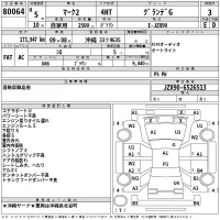 Toyota MARK II лот № 80064 оценка 3  с аукциона в Японии 2