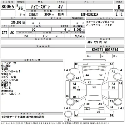 Toyota HIACE VAN  с аукциона в Японии