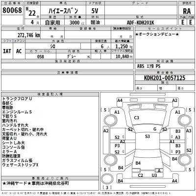 Toyota HIACE VAN  с аукциона в Японии