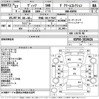 Toyota VITZ лот № 80072 оценка RA  с аукциона в Японии 2
