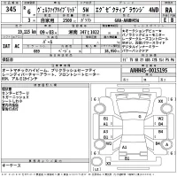Toyota VELLFIRE лот № 345 оценка RA  с аукциона в Японии 2