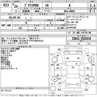 Toyota PRIUS PHV лот № 423 оценка 3.5  с аукциона в Японии 2
