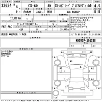 Mazda CX-60 лот № 12654 оценка 4.5  с аукциона в Японии 2