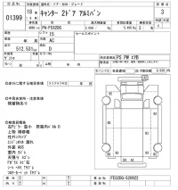 Mitsubishi CANTER лот № 1399 оценка 3  с аукциона в Японии 10