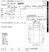 Mitsubishi CANTER лот № 51019 оценка 3.5  с аукциона в Японии 10