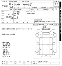 Mitsubishi CANTER лот № 51031 оценка 3.5  с аукциона в Японии 10