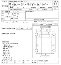 Mitsubishi CANTER лот № 1733 оценка 3.5  с аукциона в Японии 10