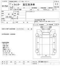 Mitsubishi CANTER лот № 1754 оценка 3.5  с аукциона в Японии 10