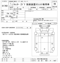 Mitsubishi CANTER лот № 1760 оценка RB  с аукциона в Японии 10