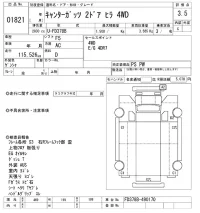 Mitsubishi CANTER лот № 1821 оценка 3.5  с аукциона в Японии 11