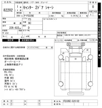 Mitsubishi CANTER лот № 82202 оценка 0  с аукциона в Японии 6