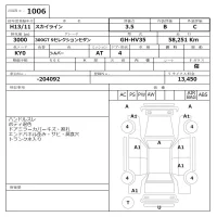 Nissan SKYLINE лот № 1006 оценка 3.5  с аукциона в Японии 6