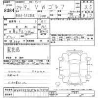 Volkswagen GOLF лот № 8084 оценка 3.5  с аукциона в Японии 10